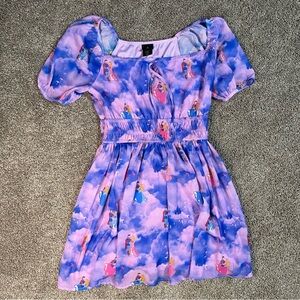 Disney Sleeping Beauty Aurora Pink & Blue Clouds Dress BoxLunch Exclusive Medium